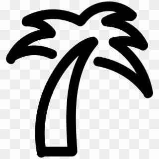 Palm Tree Icon Png - Palm Tree Outline Png Clipart
