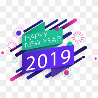 Happy New Year 2019 Vector Clipart