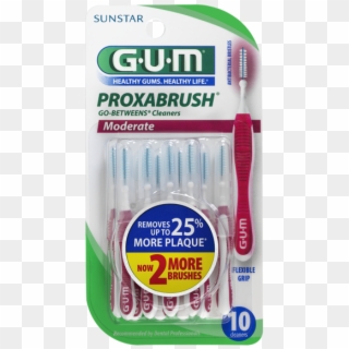 Gum Proxabrush Go-betweens Cleaners, Moderate, 10 Ct - Gum Proxabrush Clipart