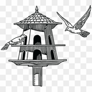 Free Png Download Pigeon House Black And White Png - Dovecote Clipart Transparent Png