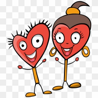 Clip Art Valentines Day Girl Boy Happy Couple Love - Couple Clipart Valentines Day - Png Download
