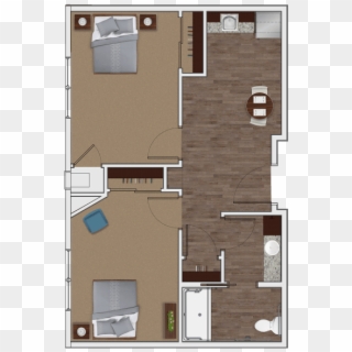 Assisted Living Two Bedroom At Stonecrest Of Town & - Floor Plan Clipart