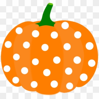 Pumpkin Clipart Polka Dot - Cute Pumpkin Clip Art - Png Download