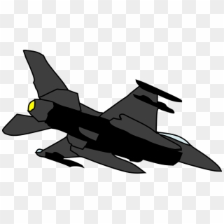Jet Fighter Clipart Aerospace - Gambar Pesawat Tempur Animasi - Png Download