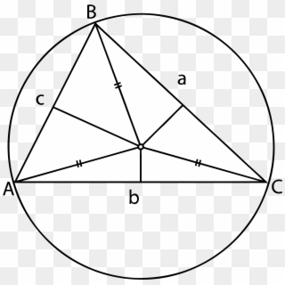 Circumscribed Triangle Circumcenter - Triangle Clipart