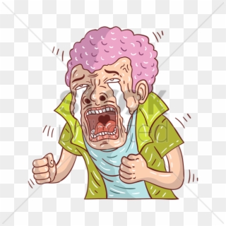 Crying Clipart Transparent - Cartoon Man Crying - Png Download