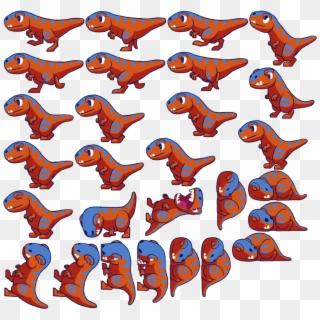 Dino Sprite Sheet , Png Download Clipart