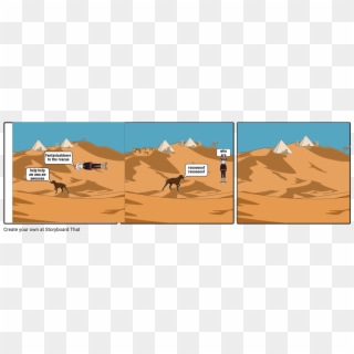 Desert - Holes Zero Run Away Clipart