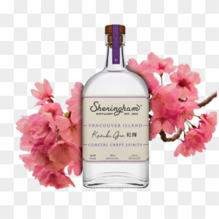 Kazuki Gin Sheringham Distillery - Glass Bottle Clipart