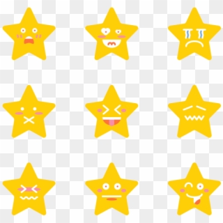 Star Emoji - Vimpel Stjärnor Numero 74 Clipart