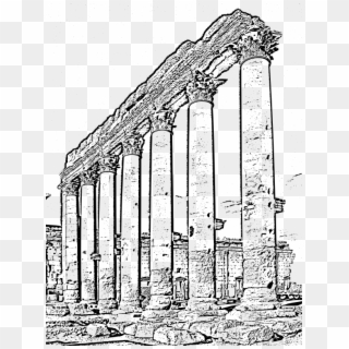 Medium Image - Roman Ruins Clipart - Png Download