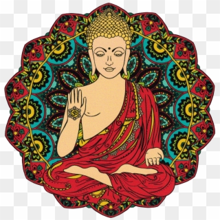 Gautama Buddha Yoga Meditation - Decal Clipart