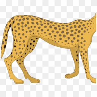 Vector Stock Cheetah Running Clipart - Cheetah Art Clip - Png Download