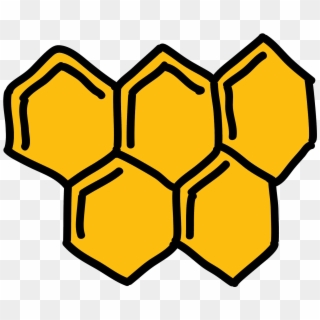 Single Clipart Honeycomb - Png Download