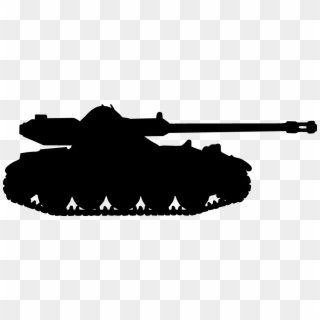 Military Tank Clipart Soldier Tank - Silhouette Of A Tank - Png Download