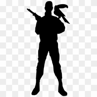 Soldier Free Avatar - Silhouette Of A Soldier Png Vector Clipart