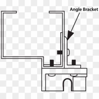 Angle-bracket - Signage Mounting Brackets Mullion Clipart