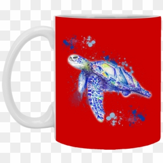 Watercolor Sea Turtle Mugs Clipart
