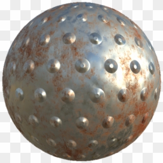 Rust Metal With Dots Texture - Sphere Clipart