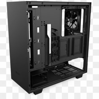 Compact Atx Pc Gaming Case - Nzxt H500 Black Atx Mid Tower Case Clipart