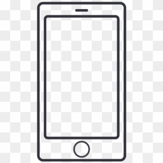 How It Works - Mobile Phone Outline Png Clipart