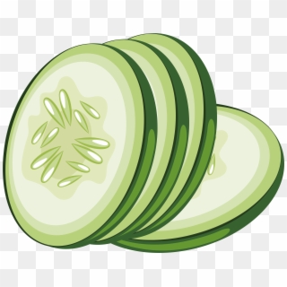 4850 X 3797 8 - Cucumber Slices Clipart - Png Download