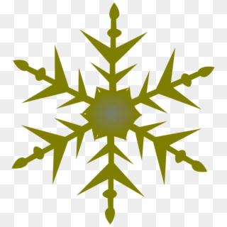 Gold Snowflake Clipart - Snowflake Border Clipart Png Transparent Png