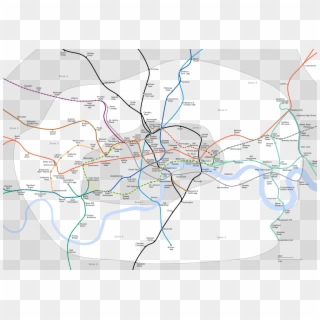 List Of Stations In London Fare Zone - Zone 1 Zone 2 London Clipart