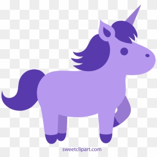 Purple Llama Cliparts - Blue Unicorns - Png Download