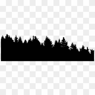Big Image - Forest Tree Line Silhouette Clipart