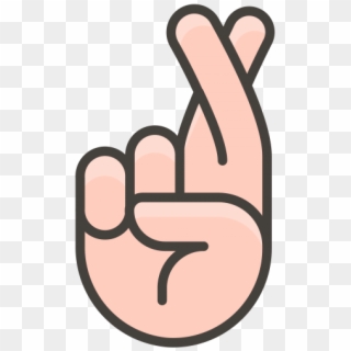 Crossed Fingers Emoji - Finger Crossed Emoji Clipart