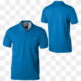 Download Png Image - Mockup Polo Shirt Blue Clipart