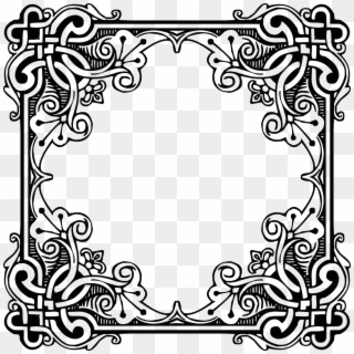 Pattern Border Png Picture - Frame Png Bw Clipart