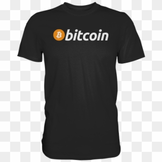 Bitcoin Logo Light T-shirt Black - Active Shirt Clipart