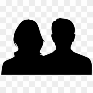 Couple - Silhouette Of Male And Female Clipart