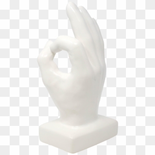 Oversized "ok" Ceramic Hand Model On Chairish - Statue Clipart