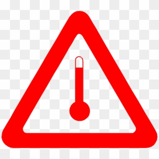 Rising Temperatures Increase The Risk Of Heat-related - Achtung Icon Clipart