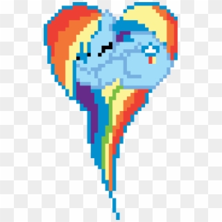 Rainbow Dash - Pixel Art Rainbow Dash Clipart