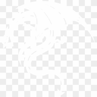 Dragon - White Dragon Logo Png Clipart