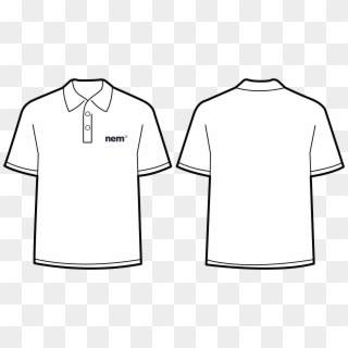 Polo Shirt Black - Polo Shirt Template Png Clipart