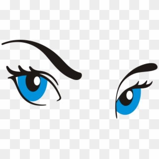 Free Png Download Cartoon Eye With Eyebrow Png Images - Eyes Clipart Png Cartoons Transparent Png