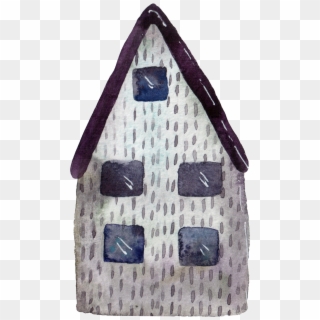 Hand Painted Village Cottage Png Transparent - Shoulder Bag Clipart