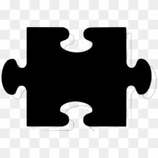 Download Png - Black Silhouette Puzzle Piece Clipart