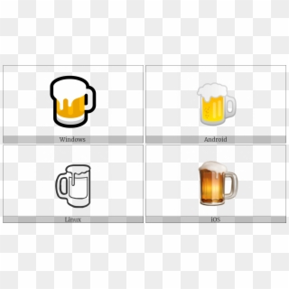 Beer Mug On Various Operating Systems Clipart