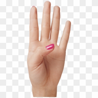 Hand Showing Four Fingers Png Clipart Image - Hand Showing Four Fingers Transparent Png