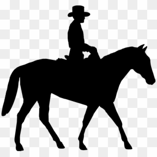 Cowboy Silhouette Png - Horse Riding Clipart Transparent Png