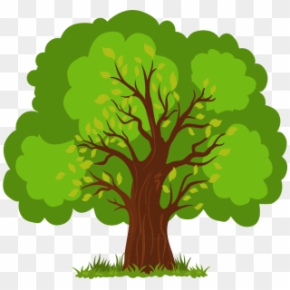 Euclidean Vector Tree Vector Hand Painted Lush Tree - Tree Vector Png Clipart