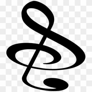 Treble Clef As An S Clipart