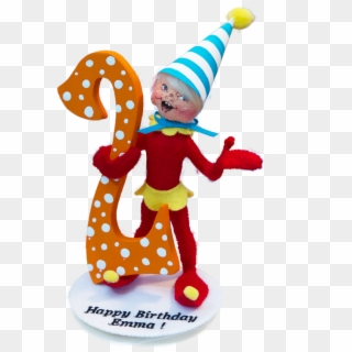 5" 'happy' Birthday Elf - Illustration Clipart