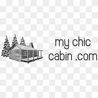 Watching Sparks And Makings S'mores - Log Cabin Line Drawing Clipart